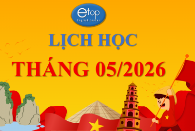 LỊCH HỌC THÁNG 05/2026